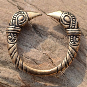 VIKING RAVEN RING Bronze Adjustable Mammen Style Pagan Crow Norse Artisan Jewelry by Wulflund image 1
