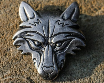 WOLF Viking Witcher Pagan Necklace Pewter Talisman Amulet Jewel Tin Vikings Celtic Fantasy Wolves Werewolf Wolverine Head Beast Canis Lupus