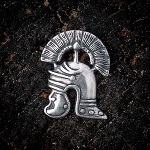 CENTURION, Roman helmet, Ag925 Sterling Silver pendant Rome Legionary Legions Gladiator Rome