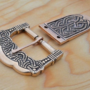 Bronze VIKING BELT SET Buckle plus Sreap End Gokstad Norway