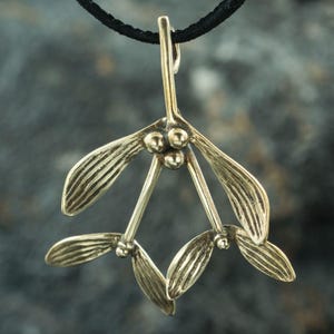 Bronze Celtic Druid Mistletoe Pendant