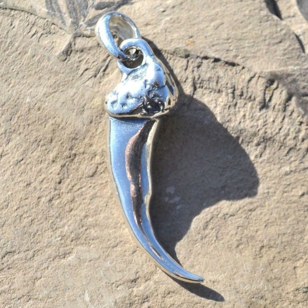 WOLF CLAW pendant amulet, ag 925 sterling silver