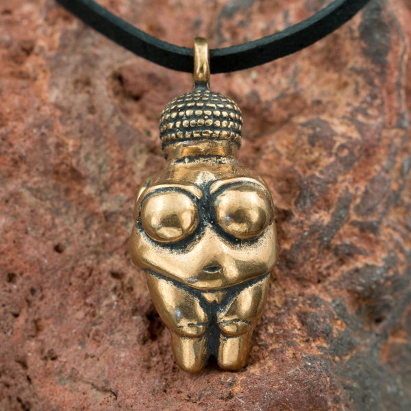 Venus of Willendorf, pendant, bronze