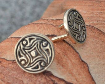 Viking Decorative RIVET from GOTLAND Sweden Bronze Concho Stud Vikings Pagan Norse Leathercraft Accessory Jewelry Belts Norse Museum Replica