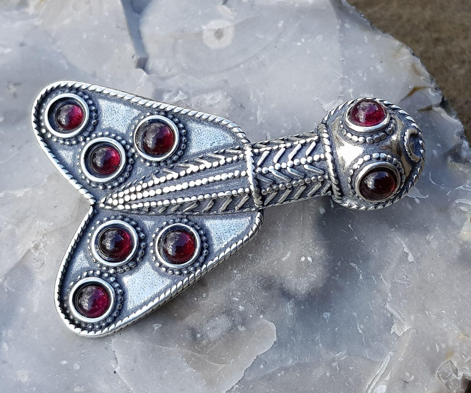 Merovingian Silver & Garnet Cicada Brooch - 5th Century - Etsy