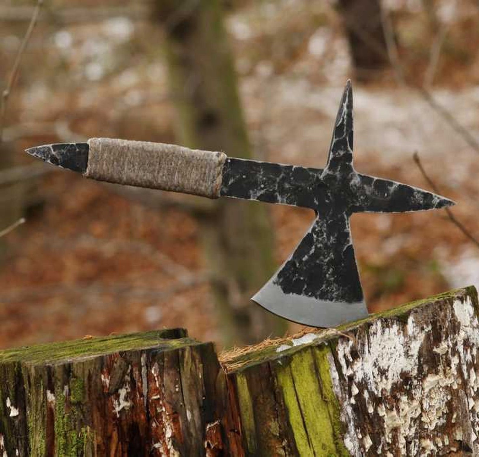 Flying Death Throwing Axe Hand Design of Medieval Axes Etsy