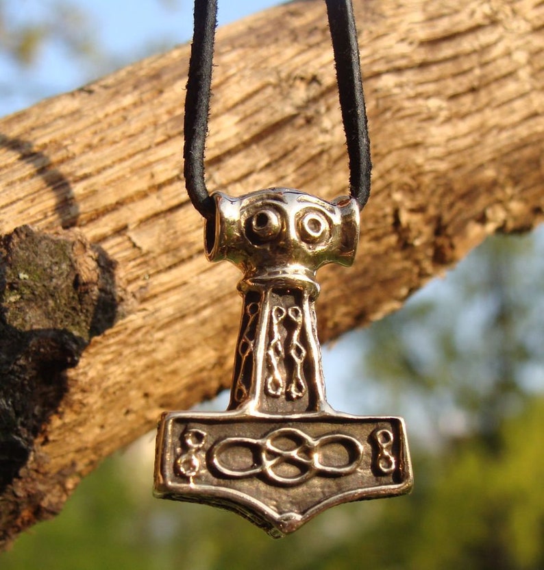 Erikstorp Thor Hammer Bronze Norse Viking Scandinavian Pendant Etsy