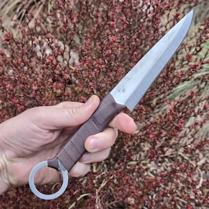 Handgeschmiedetes Keltisches Messer - Poliertes Braun