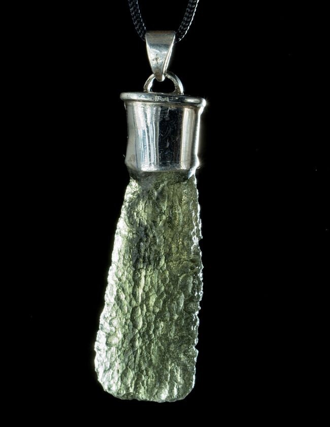 AVONLEA Czech Moldavite Sterling Silver Pendant Necklace Etsy
