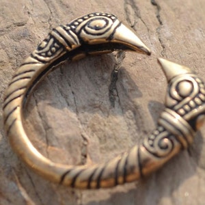VIKING RAVEN RING Bronze Adjustable Mammen Style Pagan Crow Norse Artisan Jewelry by Wulflund image 2