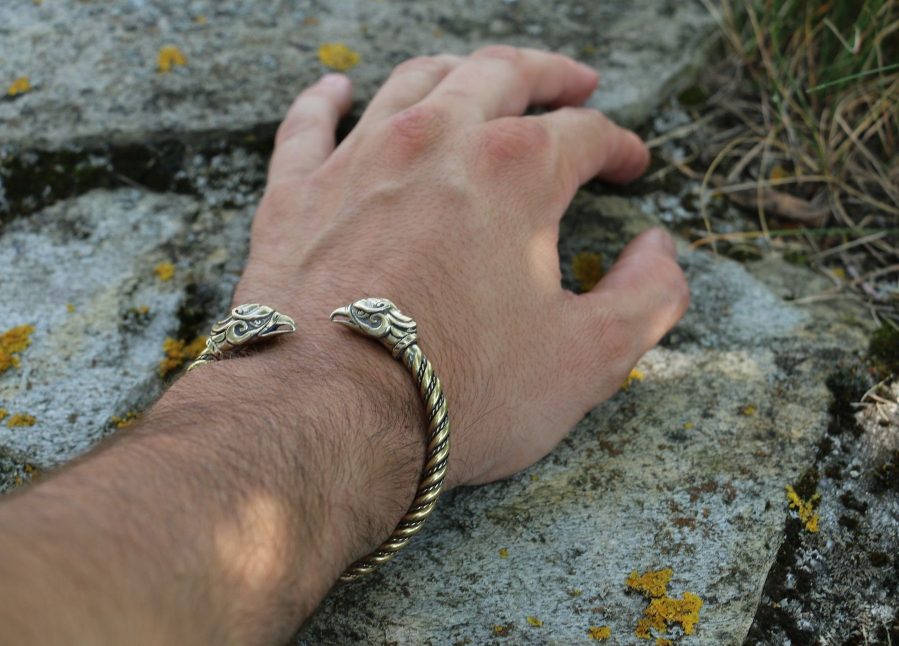 GRIFFIN Brass BRACELET Gryf Gryphon Ancient Medieval Jewelry | Etsy