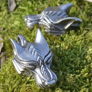 WARG Viking Wolf PENDANT Silver Plated Tin Alloy Amulet Talisman Norse Pagan Fenrir Original Artisan Jewelry Jewellery by WULFLUND