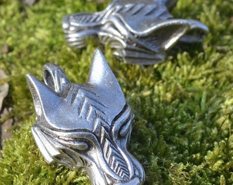 WARG Viking Wolf PENDANT Silver Plated Tin Alloy Amulet Talisman Norse Pagan Fenrir Original Artisan Jewelry Jewellery by WULFLUND