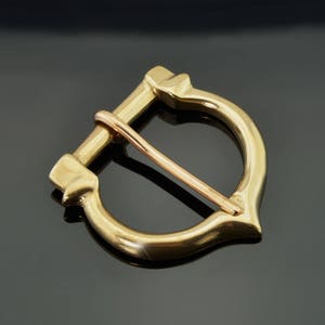 Medieval Historical Buckle Bronze Memling XV. Century Lost Wax Cast Casted Historical Replica Accessory for Leather Belt Middle Ages Museum