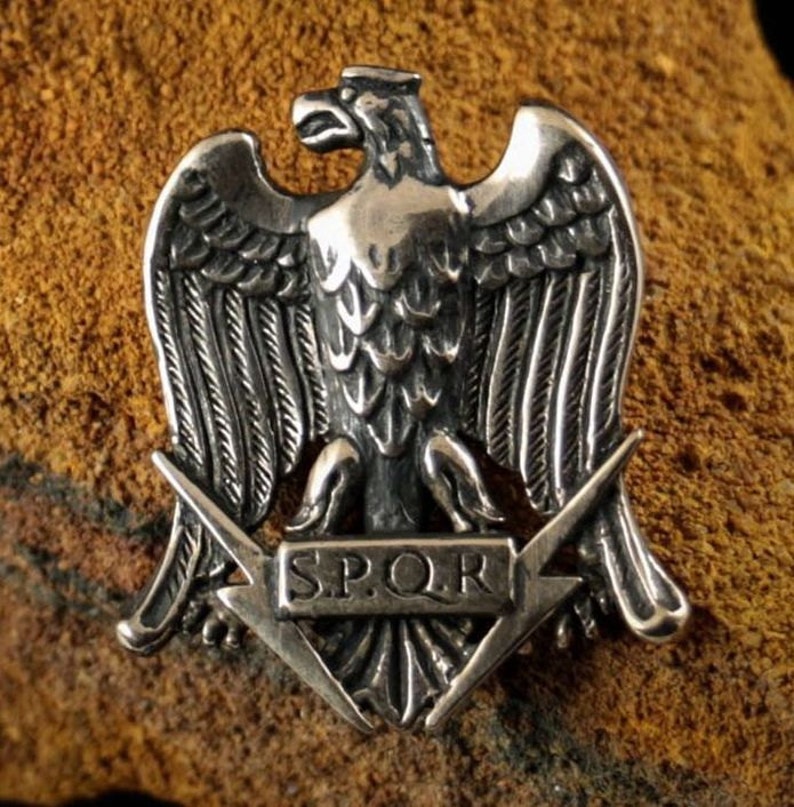 Pendentif aigle romain AQUILA SPQR bronze antique légionnaire | Etsy