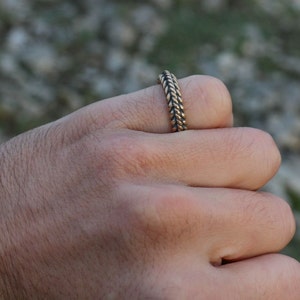 VIKING BRAIDED RING Bronze Early Medieval Middleage Middle Ages Pagan ...