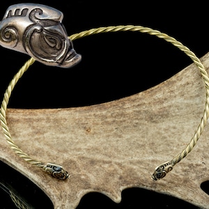 COLLACH Celtic Boar TORQUES Torc Necklace Pagan Jewelry Jewellery Scottish Pictish Picts Torque