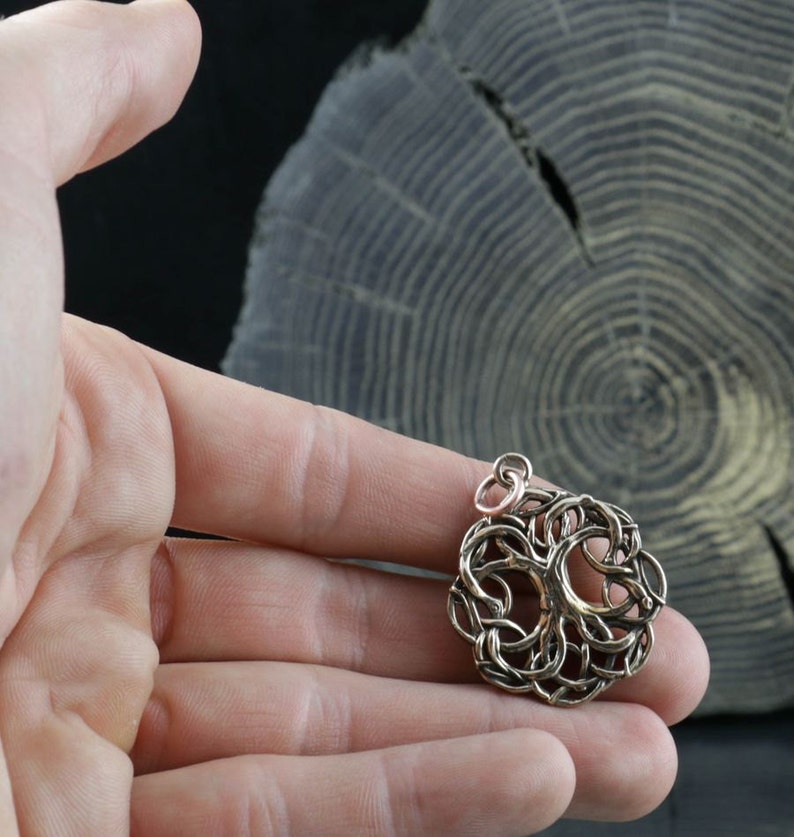 CELTIC TREE of LIFE Bronze Pendant Pagan Knotted Amulet Necklace Jewel Jewelry Jewellery Irish Scottish Forest Wood Tribal Fantasy image 6