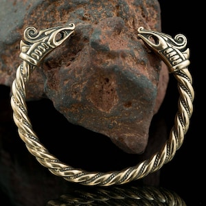 RAGNAR Bronze Viking Bracelet Vikings Dragon Norse Jewelry Jewellery Lothbrok Heathen Heathens Dark Age Medieval Middle Ages Asatru Pagan
