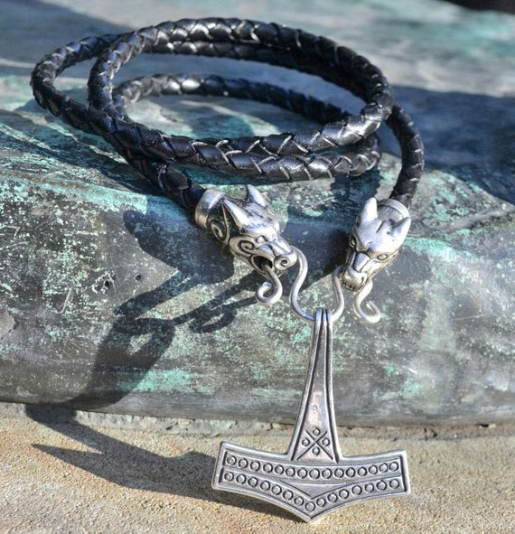 THOR HAMMER Viking Sterling Silver Pendant Denmark Necklace Pagan