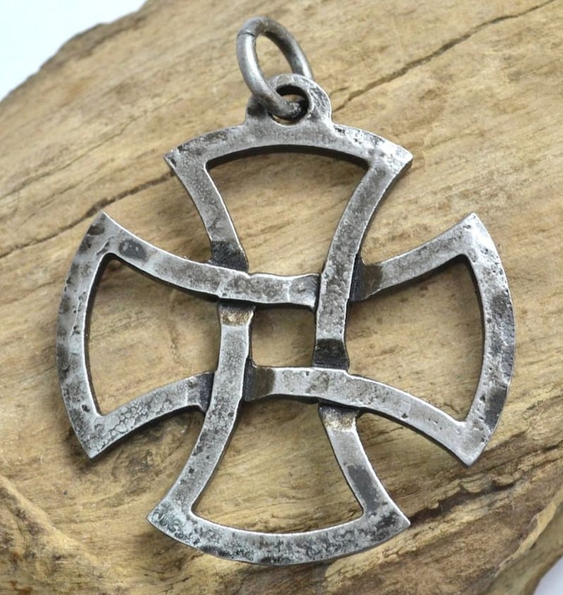 TEMPLAR CROSS Forged Amulet Talisman Pendant Celtic Christian - Etsy