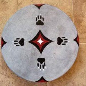 Frame Drum - Wolf Tracks and Stars (40 cm)
