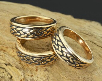 Bronze Celtic Viking Ring - Riona