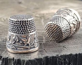 Bronze Collector’s Thimble - Bird Design