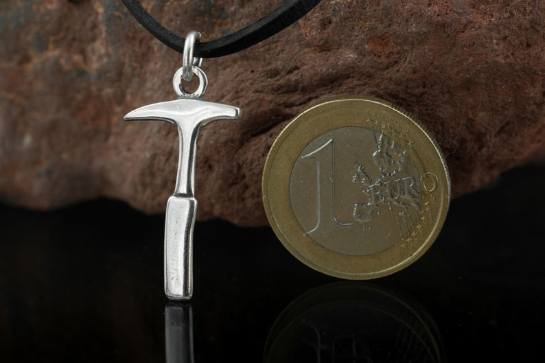 Geological Hammer Silver Pendant Charm Necklace Amulet Etsy