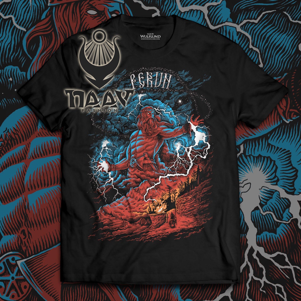 PERUN, T-Shirt, Pagan/Slavic T-shirt Men's Cut, UNISEX Fashion