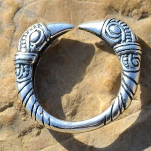 Sterling VIKING RAVEN RING Silver Mammen Art Style Norse Jewel Jewelry Crow Rings Sterling Pagan Norse Vikings Bird Rings Adjustable
