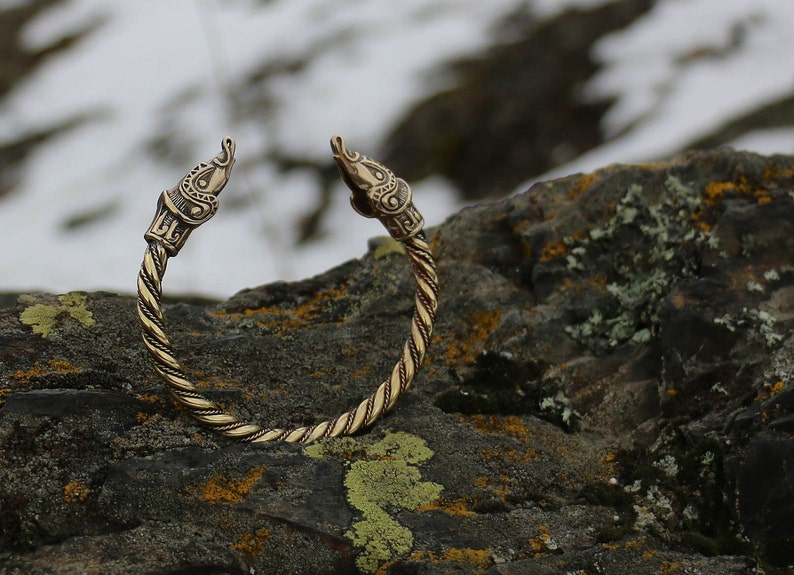 MIDGARDSORMR Viking Bracelet Brass Norse Jewelry Jewellery Etsy