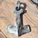 Forged THOR's HAMMER Pendant Viking Mjollnir Mjolnir Mjolner Norse God Magical Weapon Warrior Sca Costume Artisan Hand Made Jewelry 