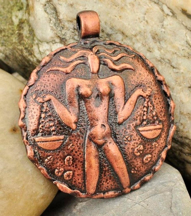 LIBRA Zodiac Necklace Astrological Sign Pendant Charm Gift Astrology Constellation Horoscope Jewelry Tin Pendant Jewellery Amulet Talisman