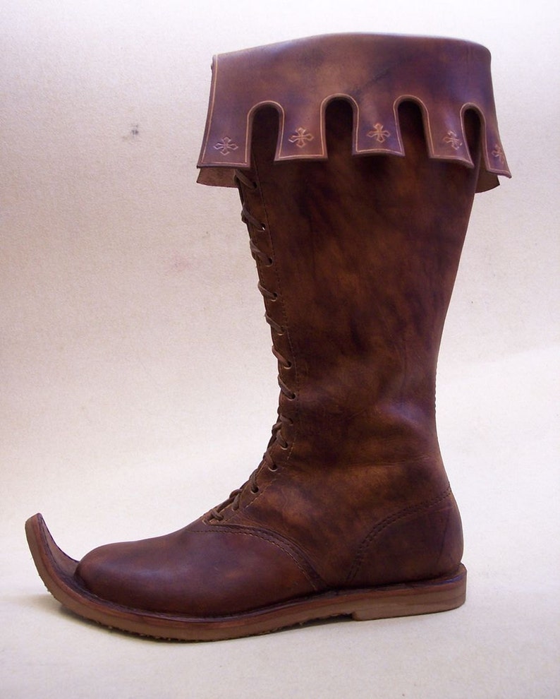 NOTTINGHAM haut cuir médiéval chaussures bottes moyen âge Etsy