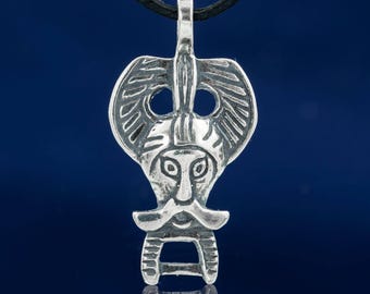 Sterling Silver Odin Pendant
