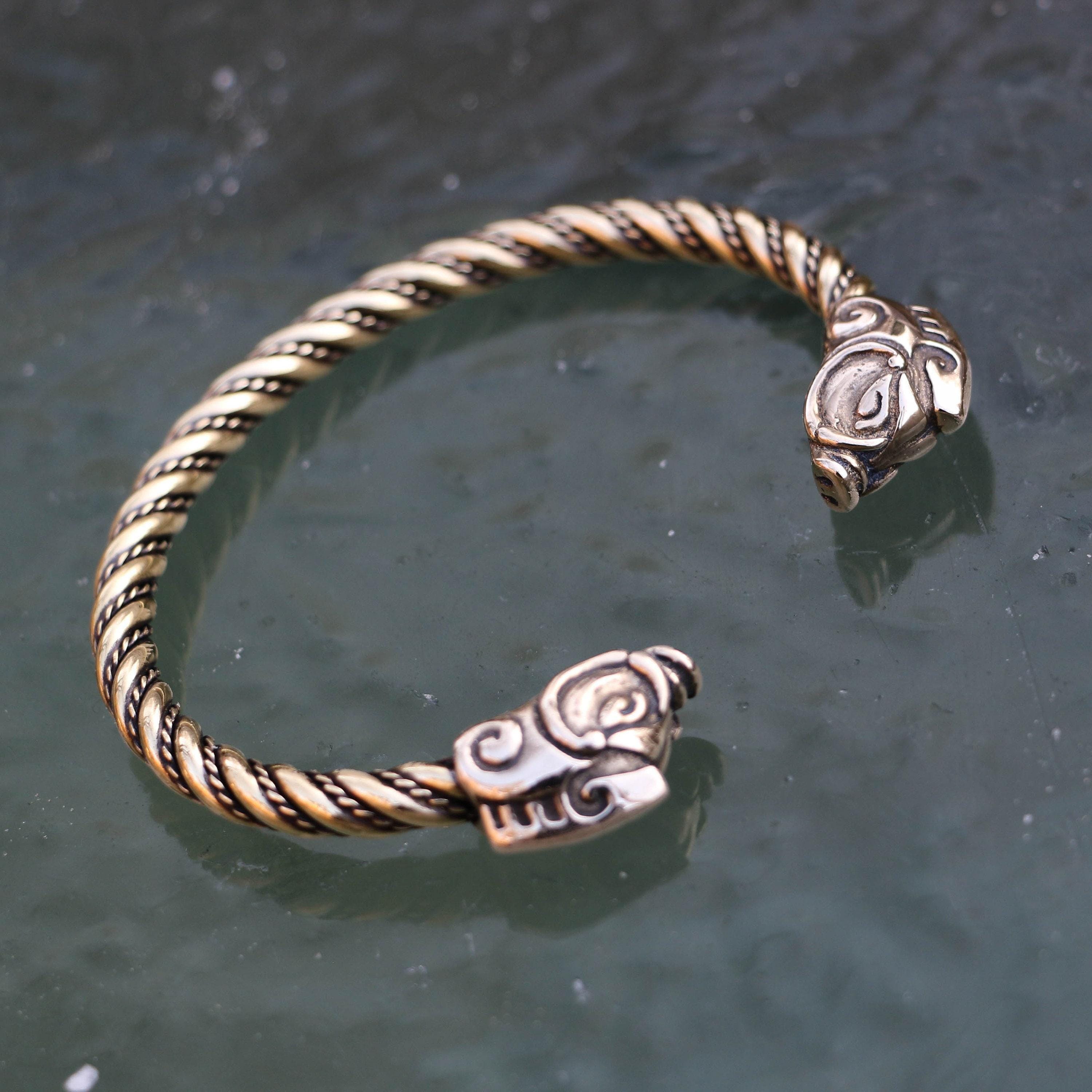 Brass Celtic Boar Bracelet - Collach - Etsy