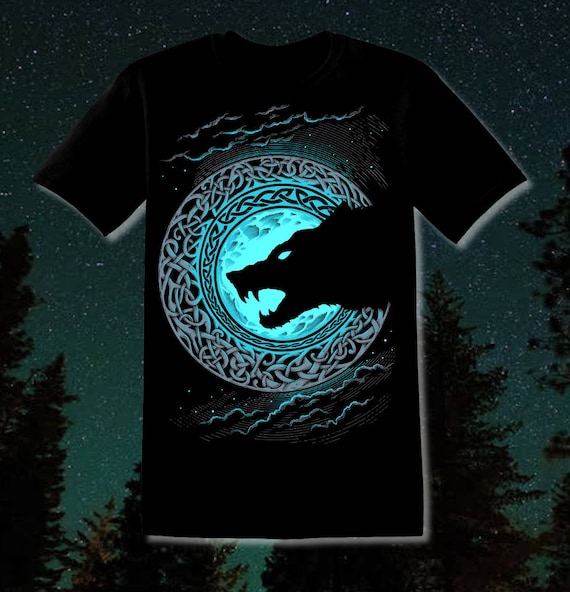Norse Wolf Fenrir Viking T Shirt Norse Wolf Fenrir Viking T Shirt