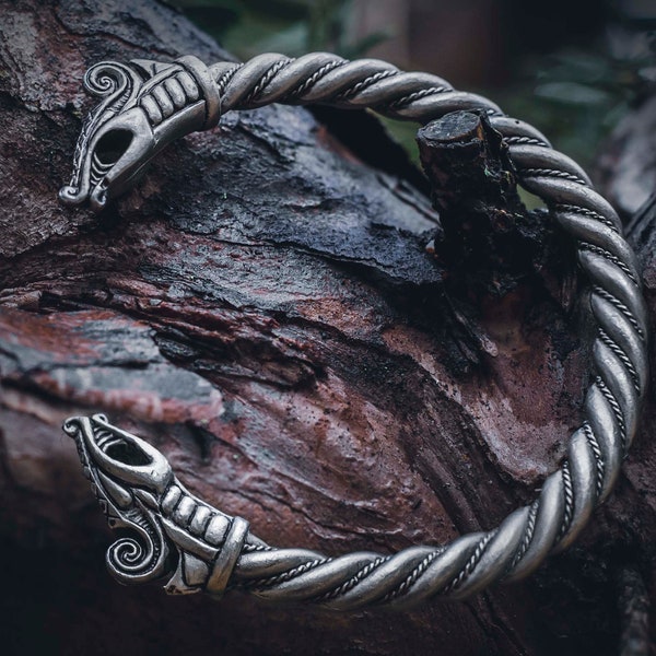 DREKI Celtic Viking DRAGON Jewelry BRACELET Jewellery Dragons Pagan Fantasy Pewter Tin Jewelry Jewel Jewellery Fashion Norse Vikings Sca