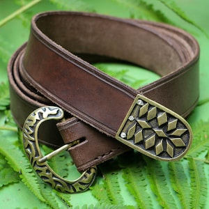 Medieval Leather Belt Stud - Crusader Cross Diamond Stud Medieval Leather Belt Stud - Crusader Cross Diamond Stud