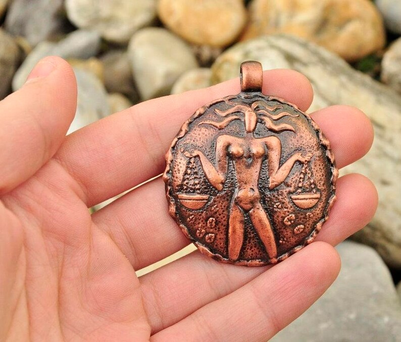 LIBRA Zodiac Necklace Astrological Sign Pendant Charm Gift Astrology Constellation Horoscope Jewelry Tin Pendant Jewellery Amulet Talisman
