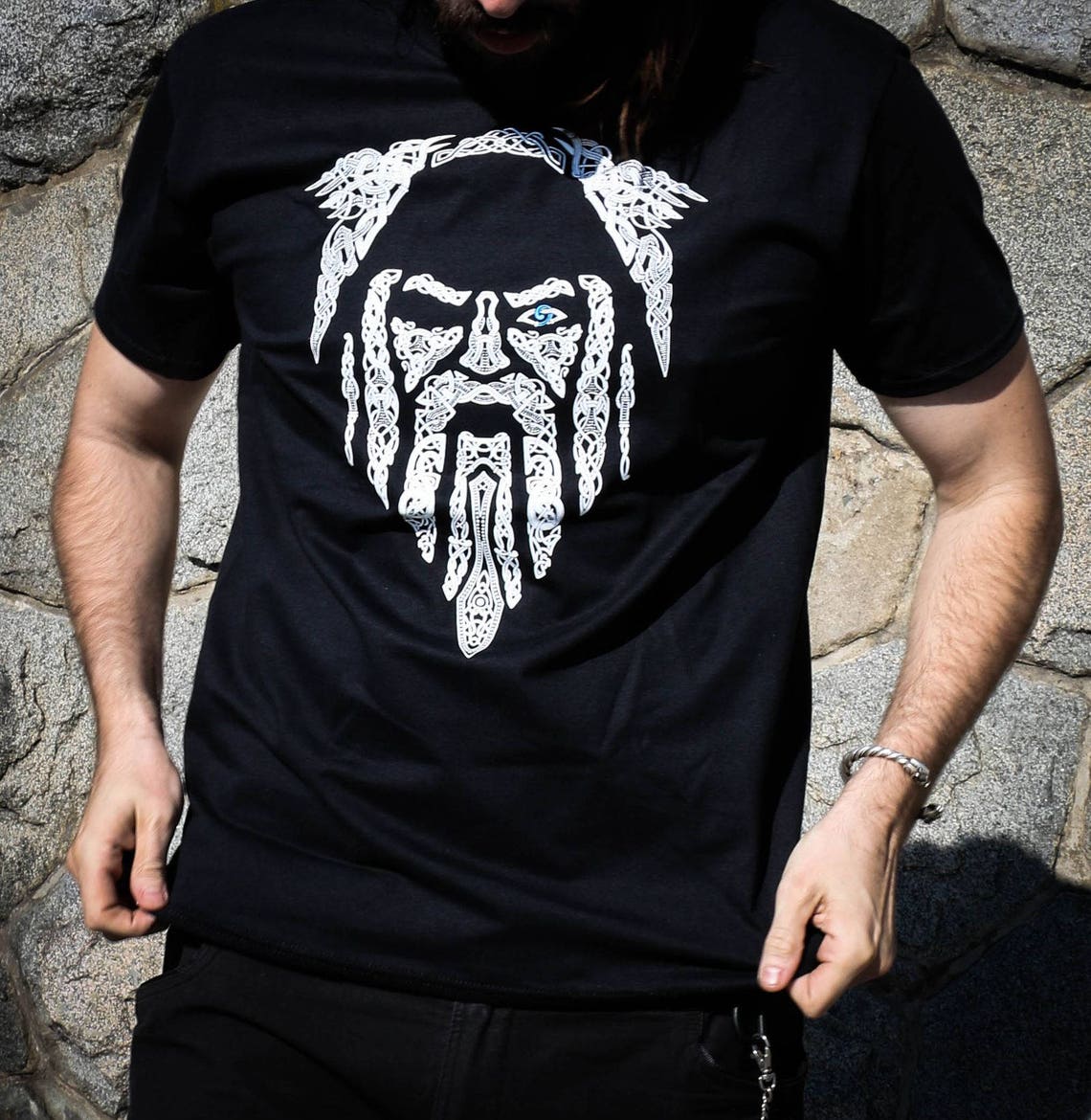 ODIN Viking God T-Shirt tshirt Pagan Norse Asatru Heathen Rock | Etsy