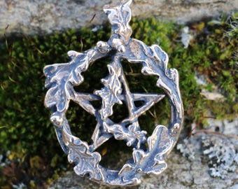Bronze Oak Pentacle Pendant
