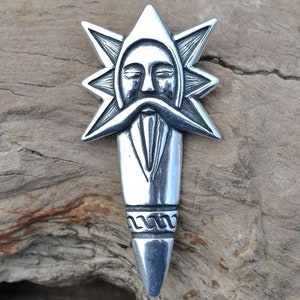 PERUN, Slavic Thunder God, pendant, Ag 925 Sterling Silver Pagam