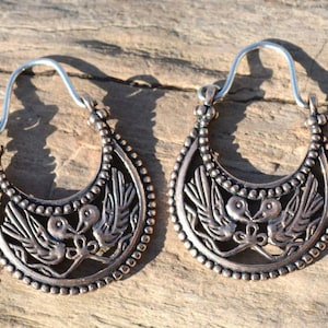 BRONZE VIKING BYZANTINE Earrings Pagan Fashion Historical Jewelry Jewellery