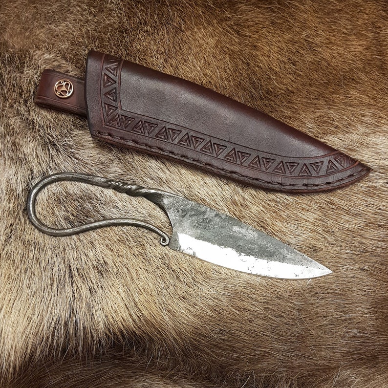 VÖLUNDR Viking Knife and Sheath De Luxe Vikings Knives Etsy