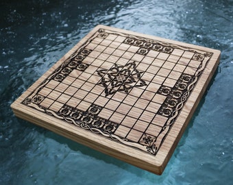 Hnefatafl or Tafl, Viking Board Game, Odin's Army wooden board only - design by Kati Medieval Games Norse Chess Norse Board Games Historical