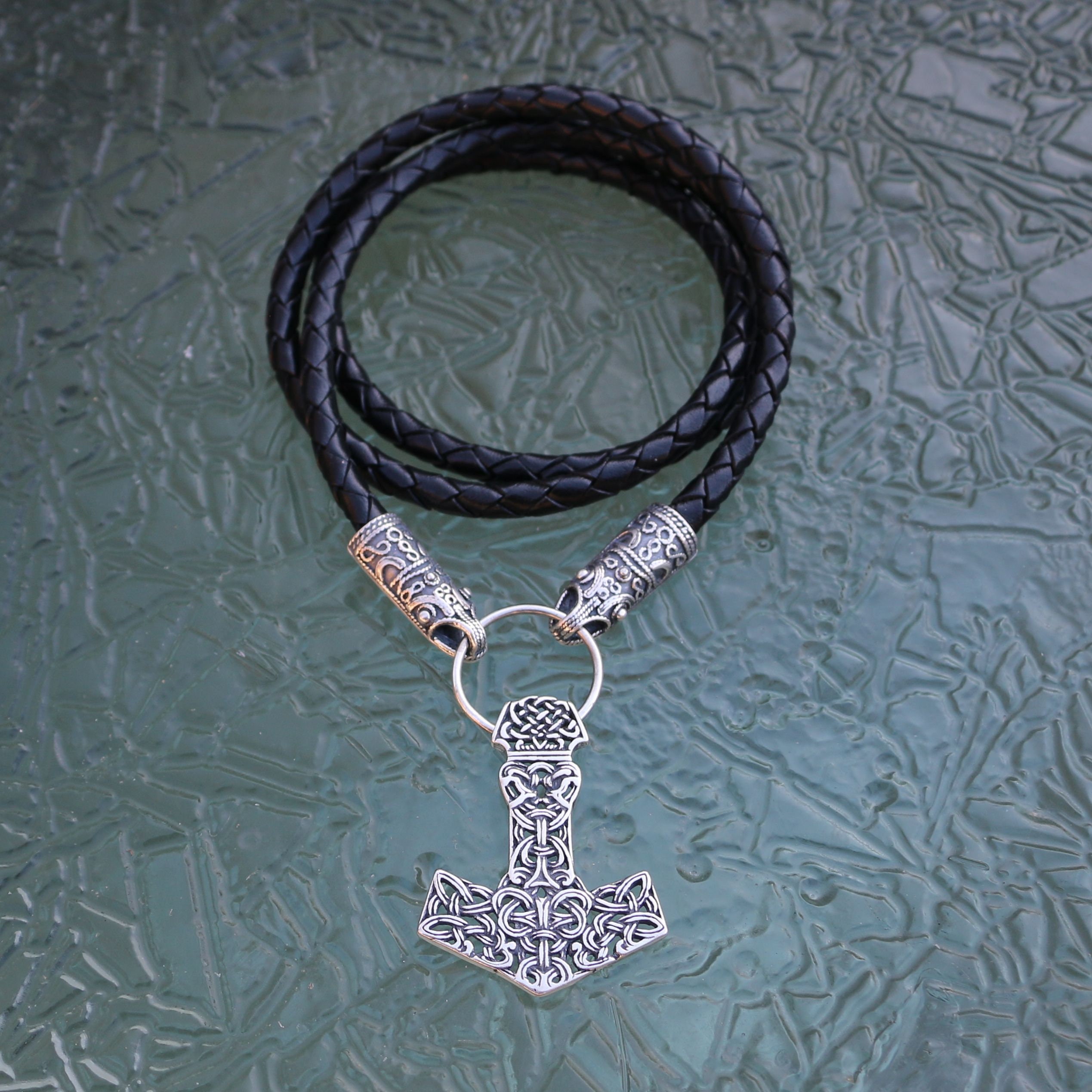 MJÖLNIR Hammer of Thor silver necklace Ag 925 16g Viking Norse