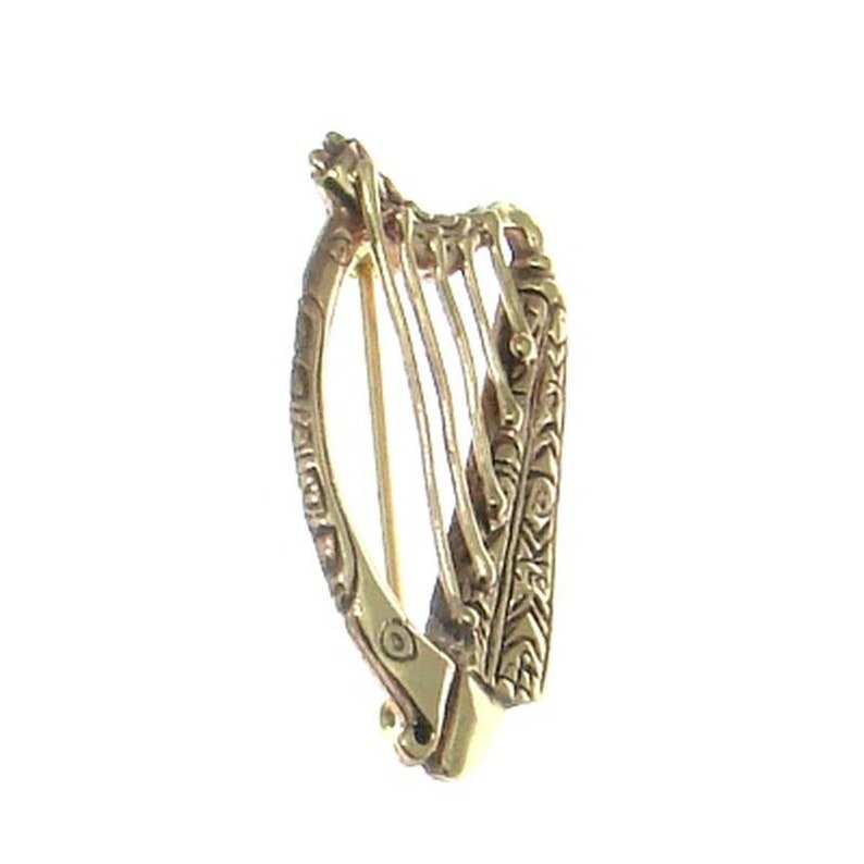 IRISH HARP Bronze Celtic BROOCH Ireland Jewellery Jewelry Etsy