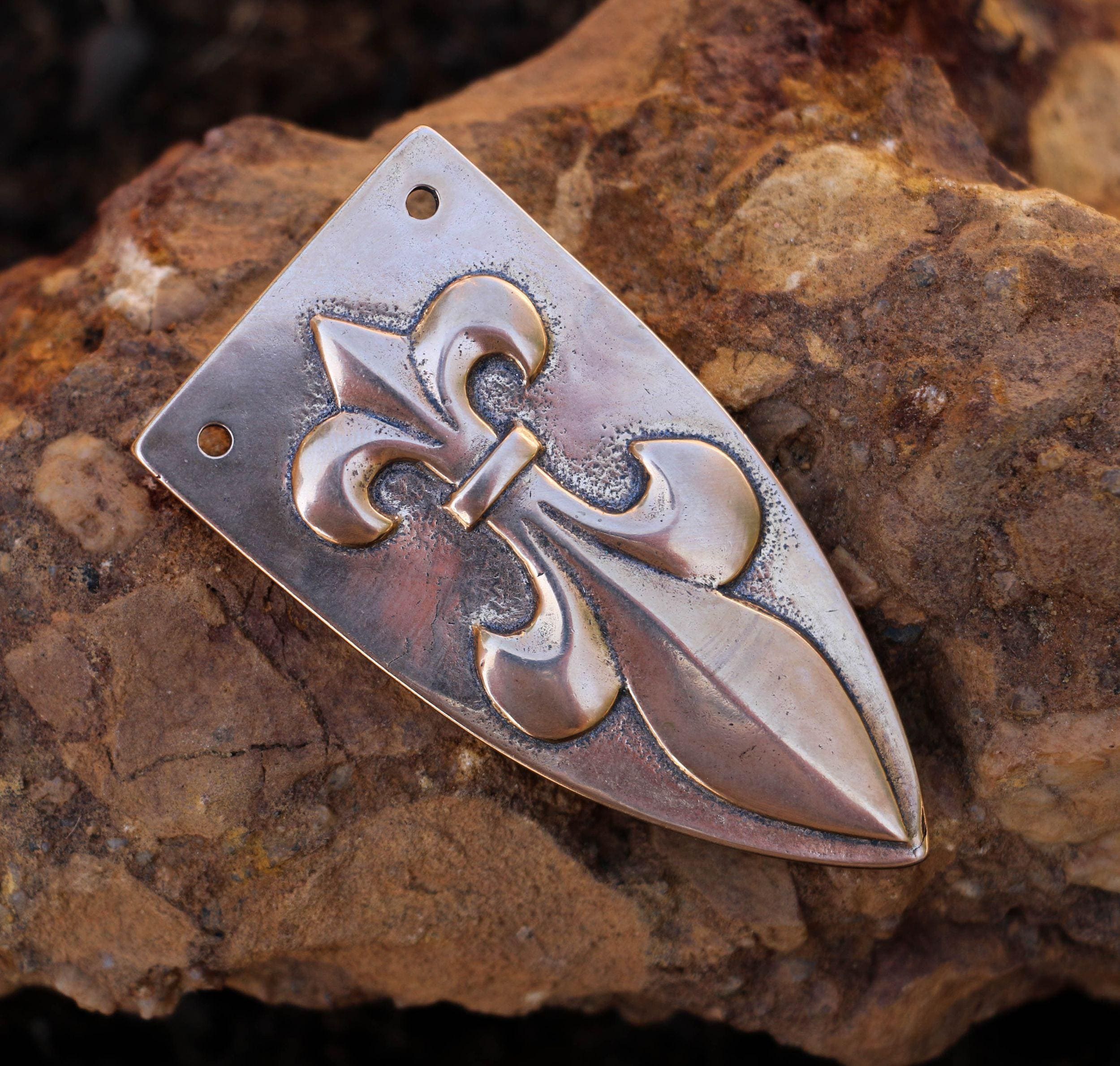 Unbranded Belt Buckle Womens OS Bronze Good Art Nouveau Calla Lily Fleur-de-lis‎ Fleur De Lis – William Henry main image 2